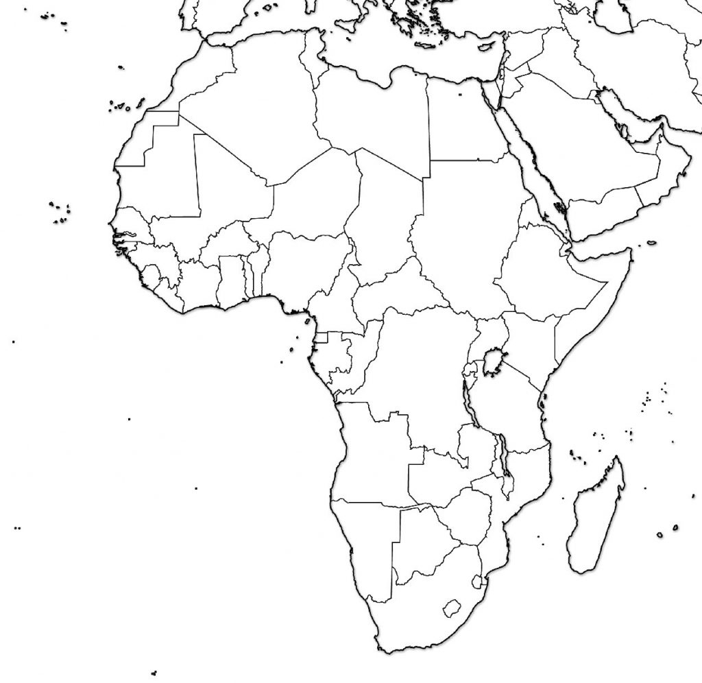 Map Of Africa Blank Printable