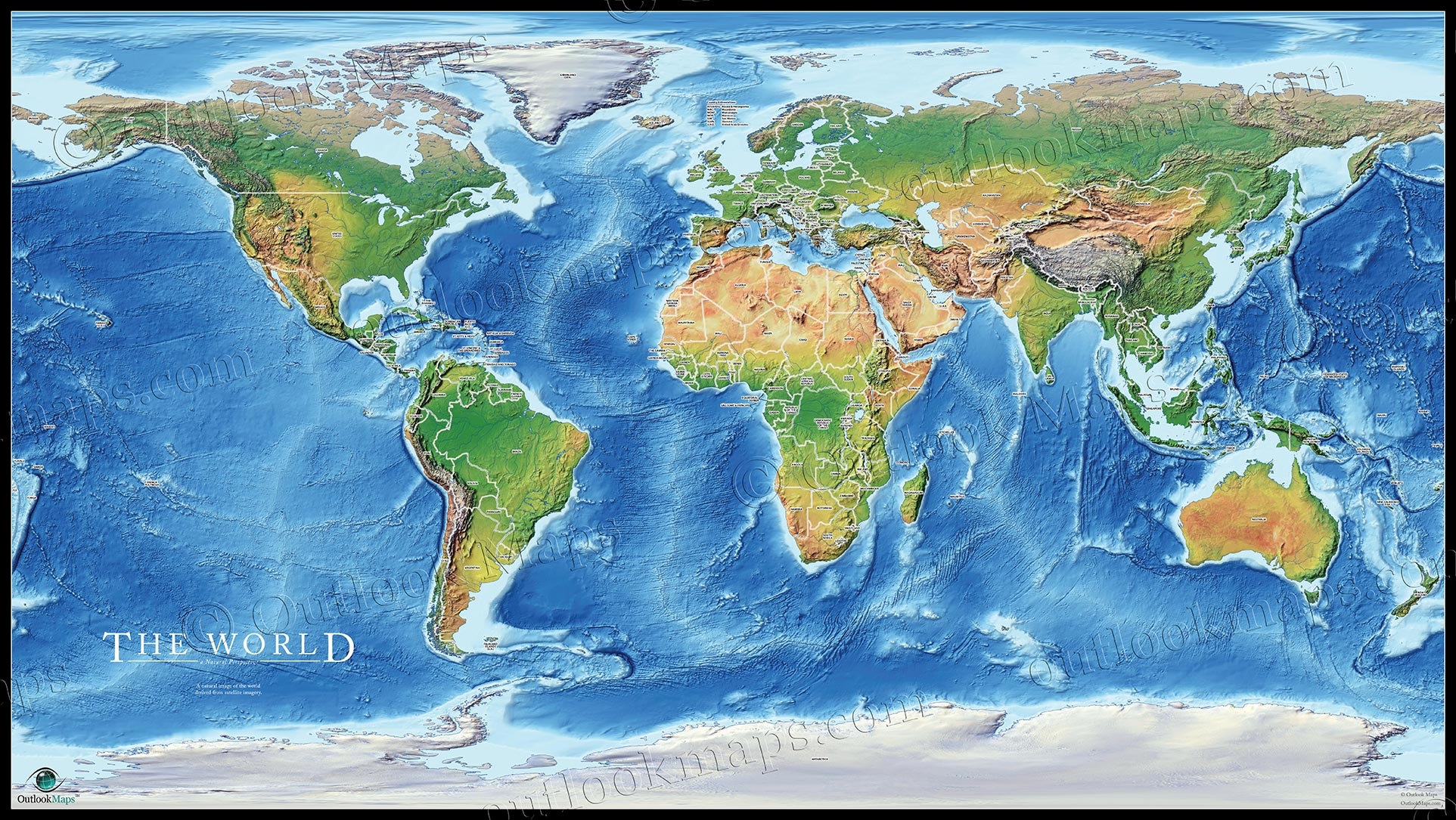 Map Of Earth Printable