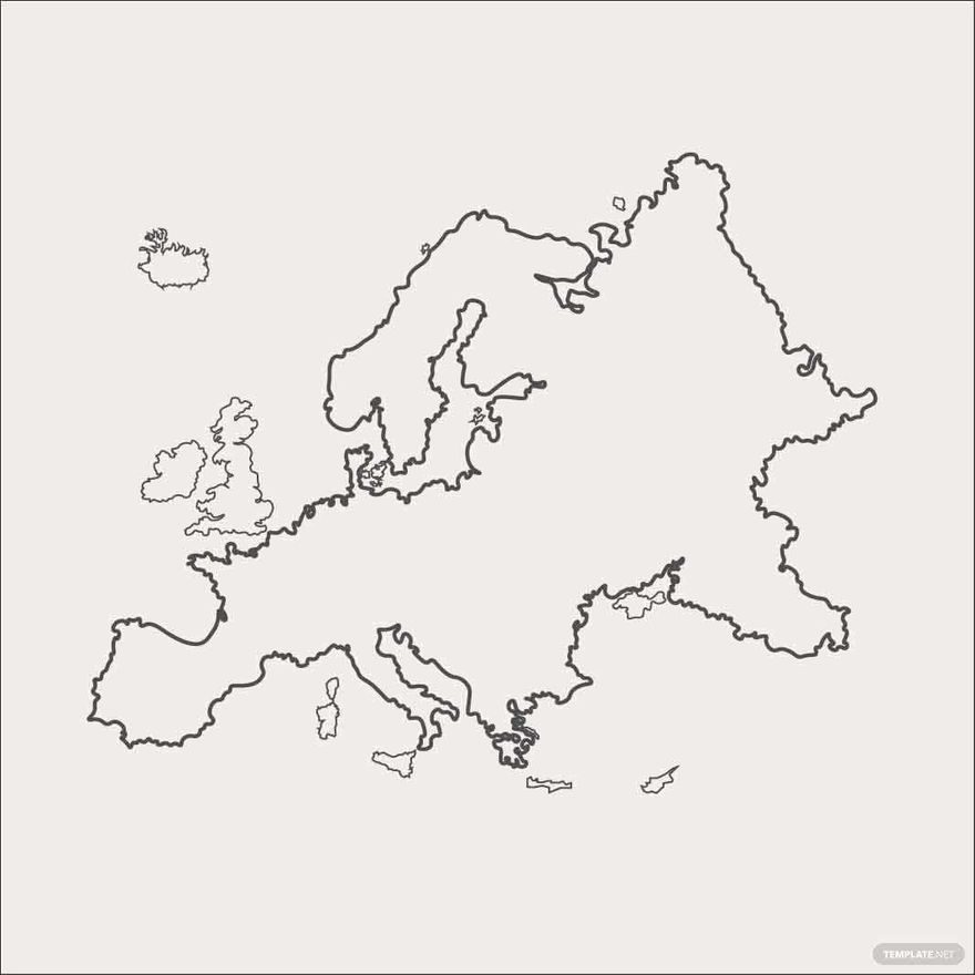 Map Of Europe Outline Printable