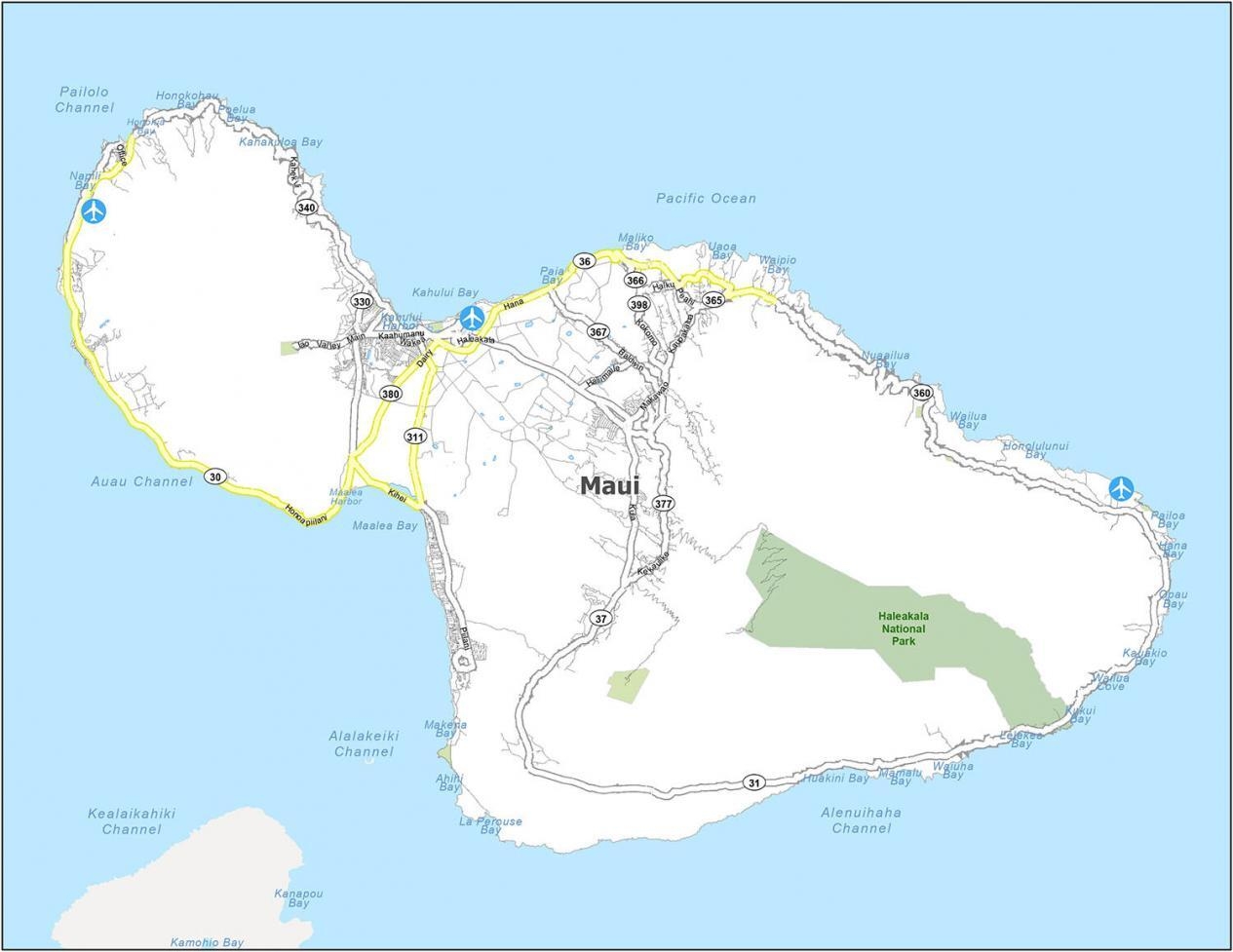 Map Of Maui Island Hawaii GIS Geography Map Of Maui Island Hawaii GIS Geography