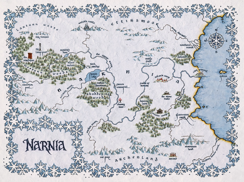Map Of Narnia Printable