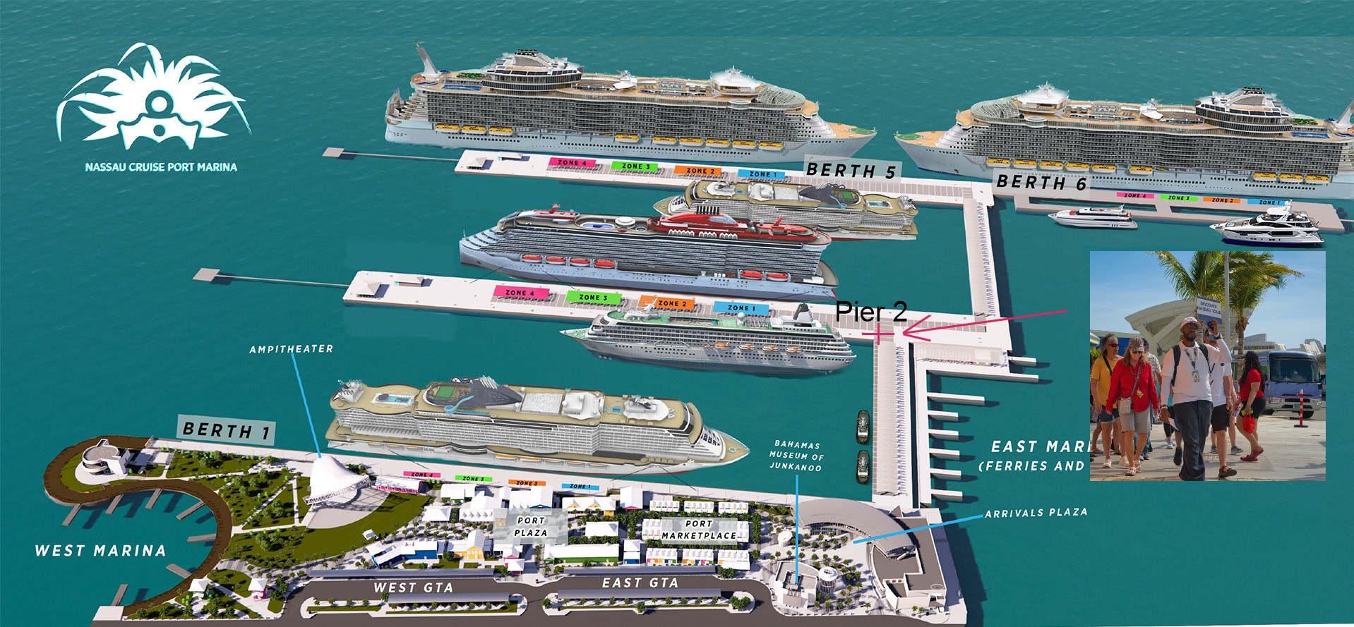 Map Of Nassau Bahamas Cruise Port Area Adams Printable Map