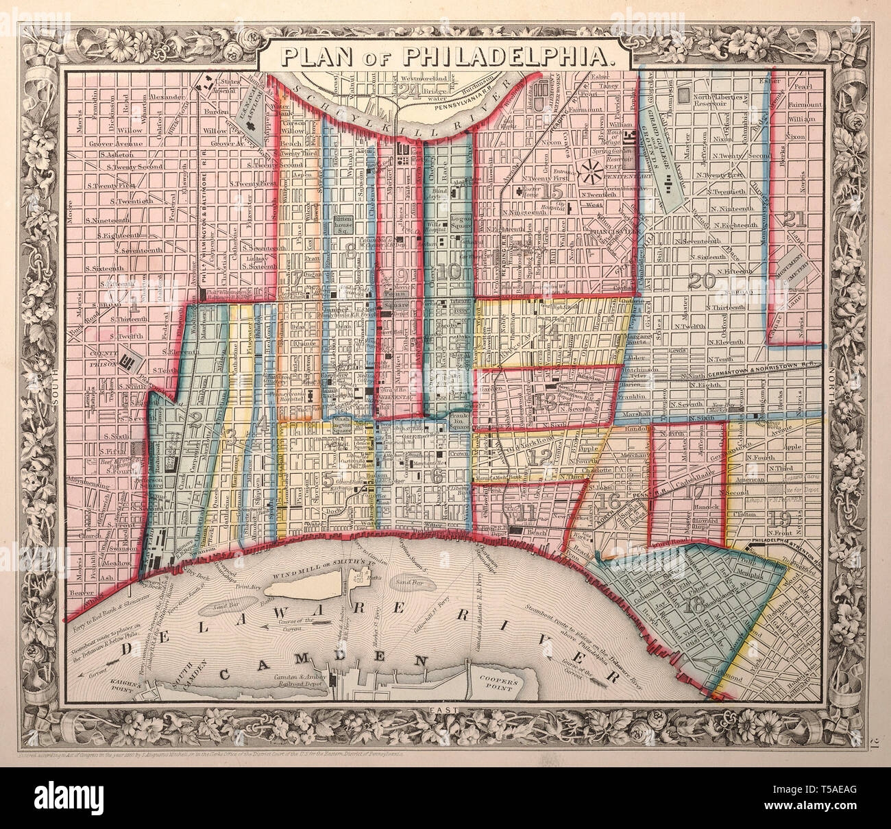 Map Of Old City Philadelphia Printable