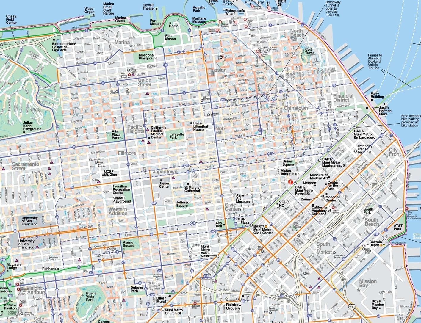 Map Of San Francisco Printable Fanny Printable