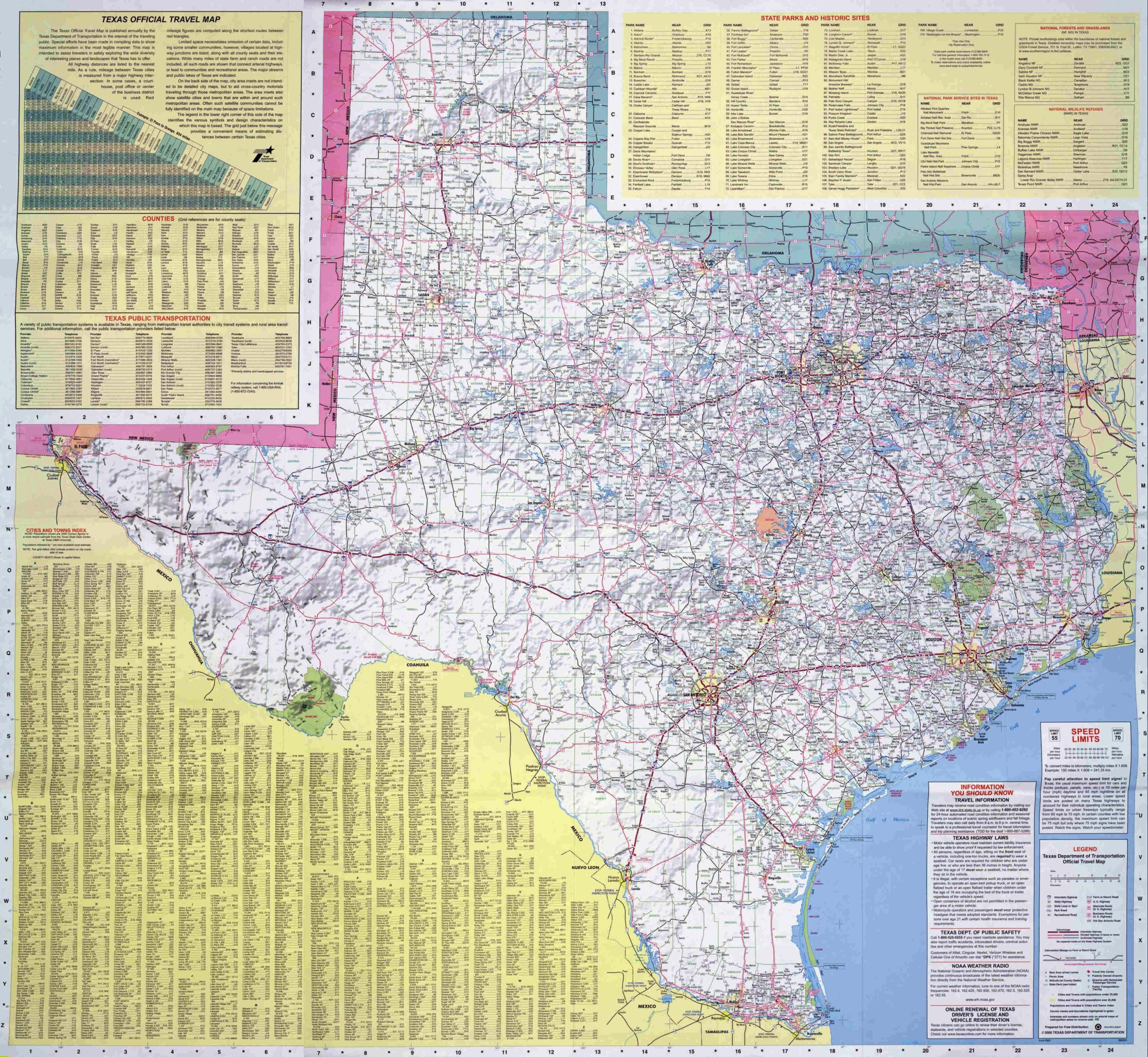 Map Of Texas Printable