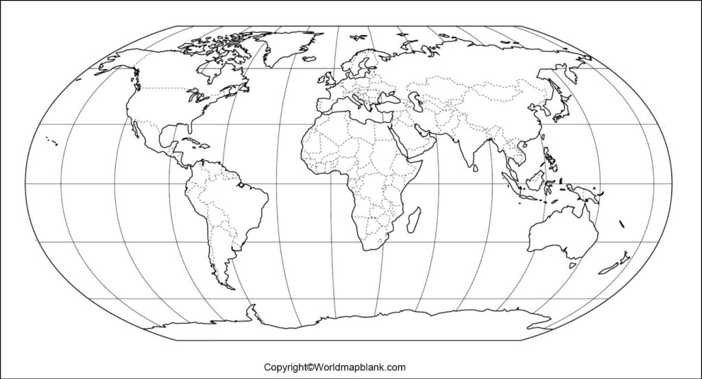 Map Of The World Outline Printable Libwolf