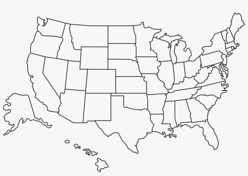 Map Of United States Outline Printable