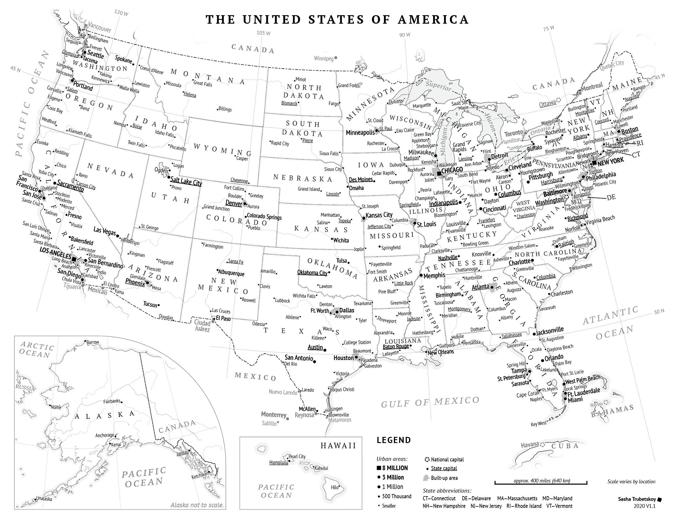 Map USA States Printable Printable Map Of USA
