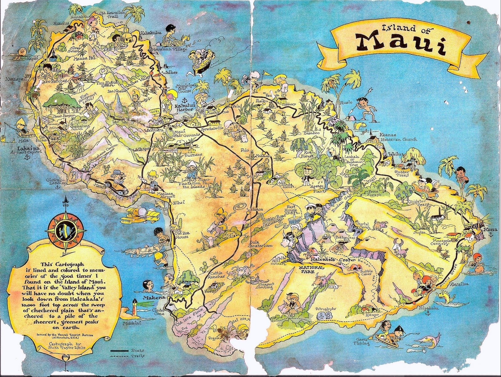 Maui Printable Tourist Map