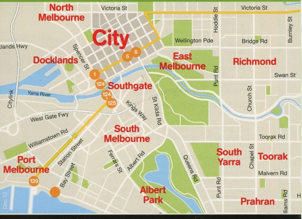 Melbourne Australia Printable Map Adams Printable Map
