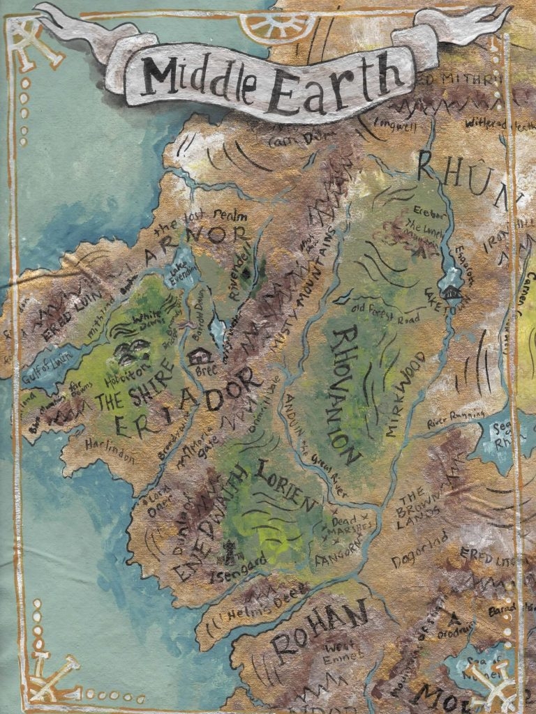 Middle Earth Map Printable Printable New Year Banners