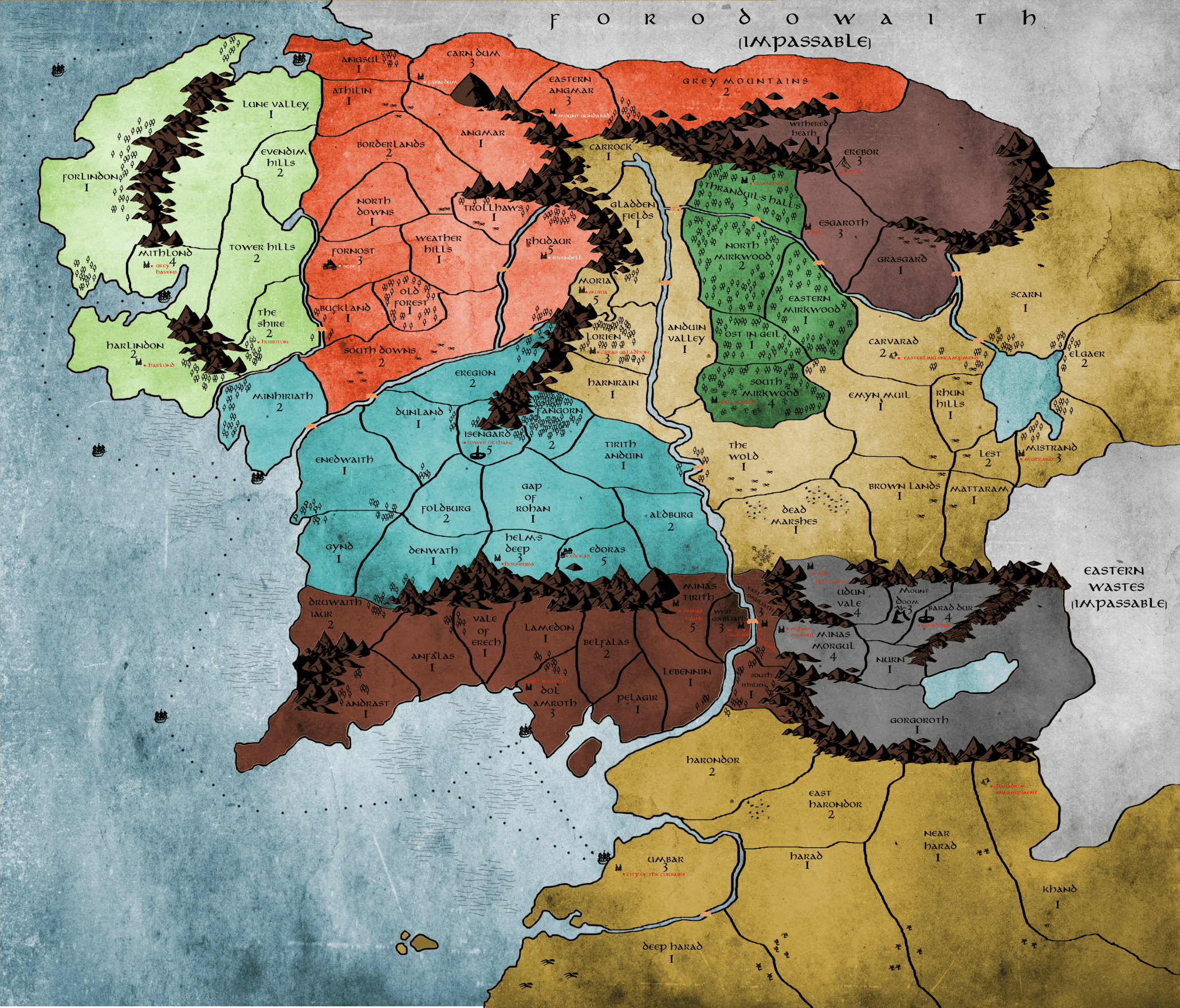 Middle Earth Map Printable Printable New Year Banners