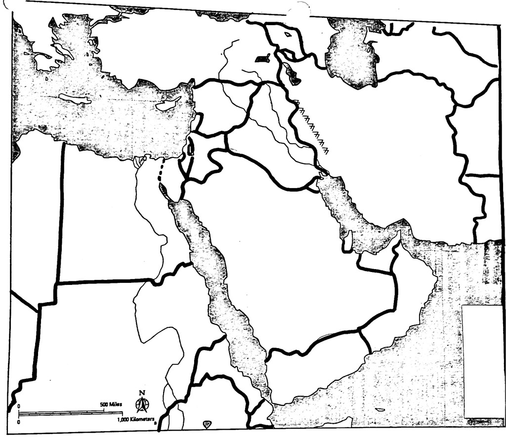 Middle East Map Quiz Printable