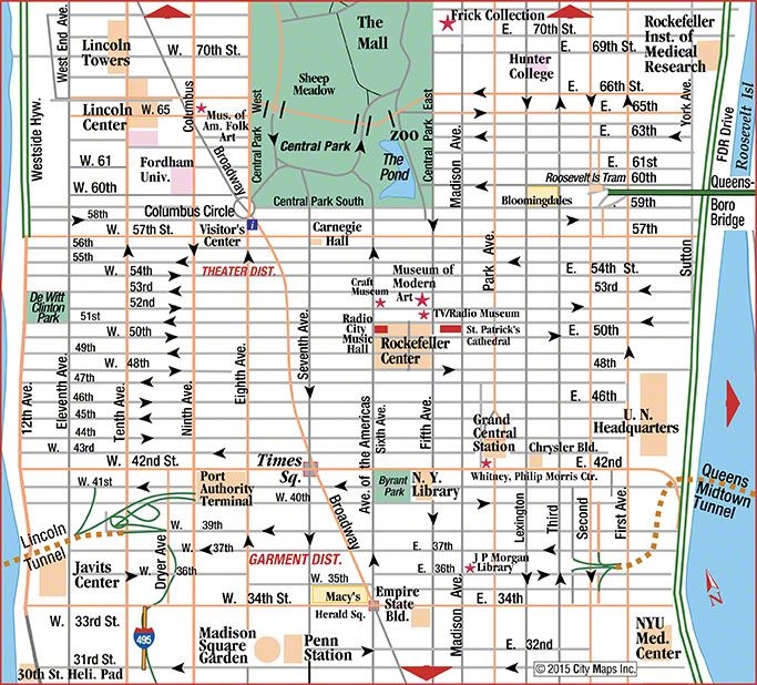 Midtown Manhattan Map Printable