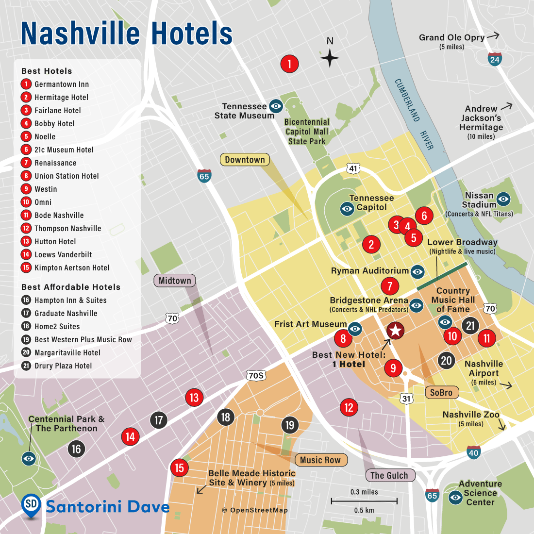 Nashville Map Printable