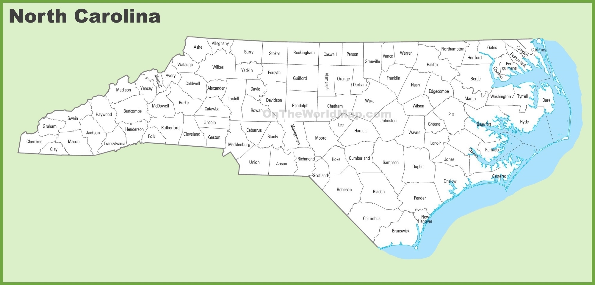 Nc County Map Printable Explore North Carolina 39 s Counties Easily Map