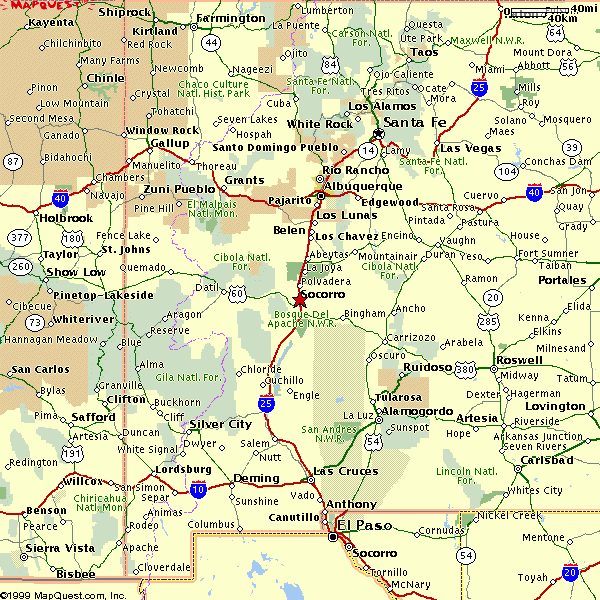 New Mexico Road Map Printable