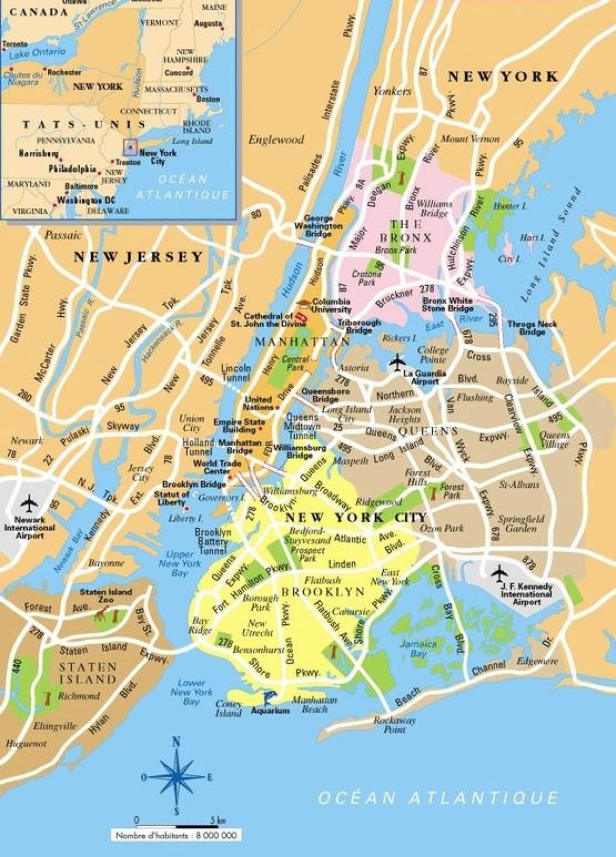 New York City Map Printable