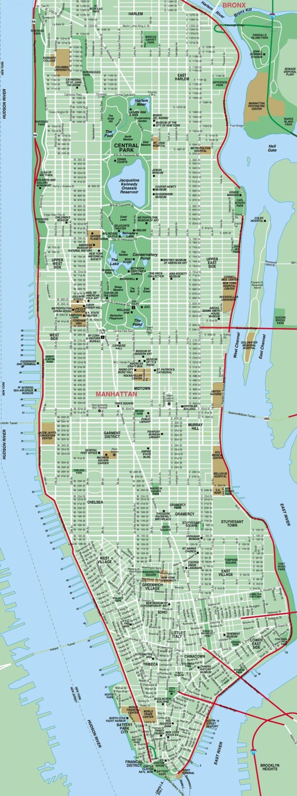 New York City Maps Manhattan Printable Printable Sight Words List