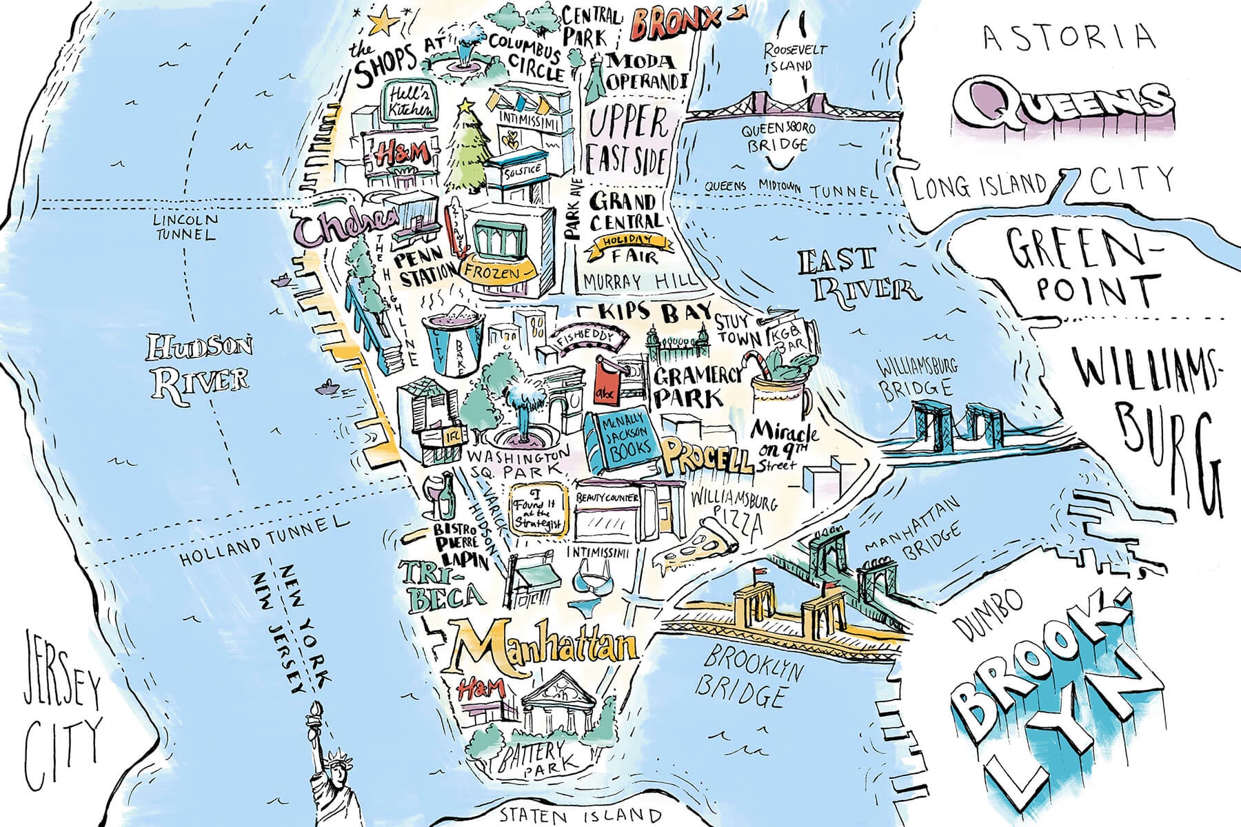 New York Map Printable