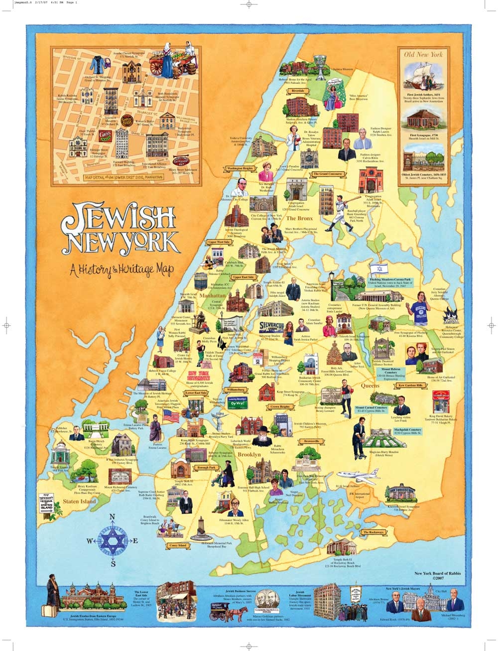 New York Tourist Map Printable