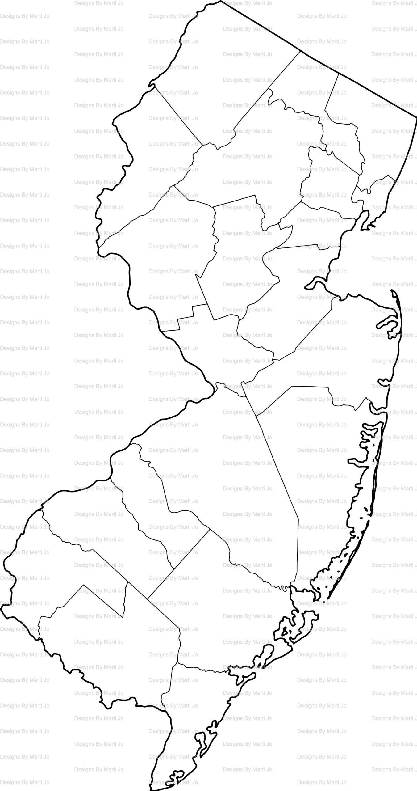 Nj County Map Printable