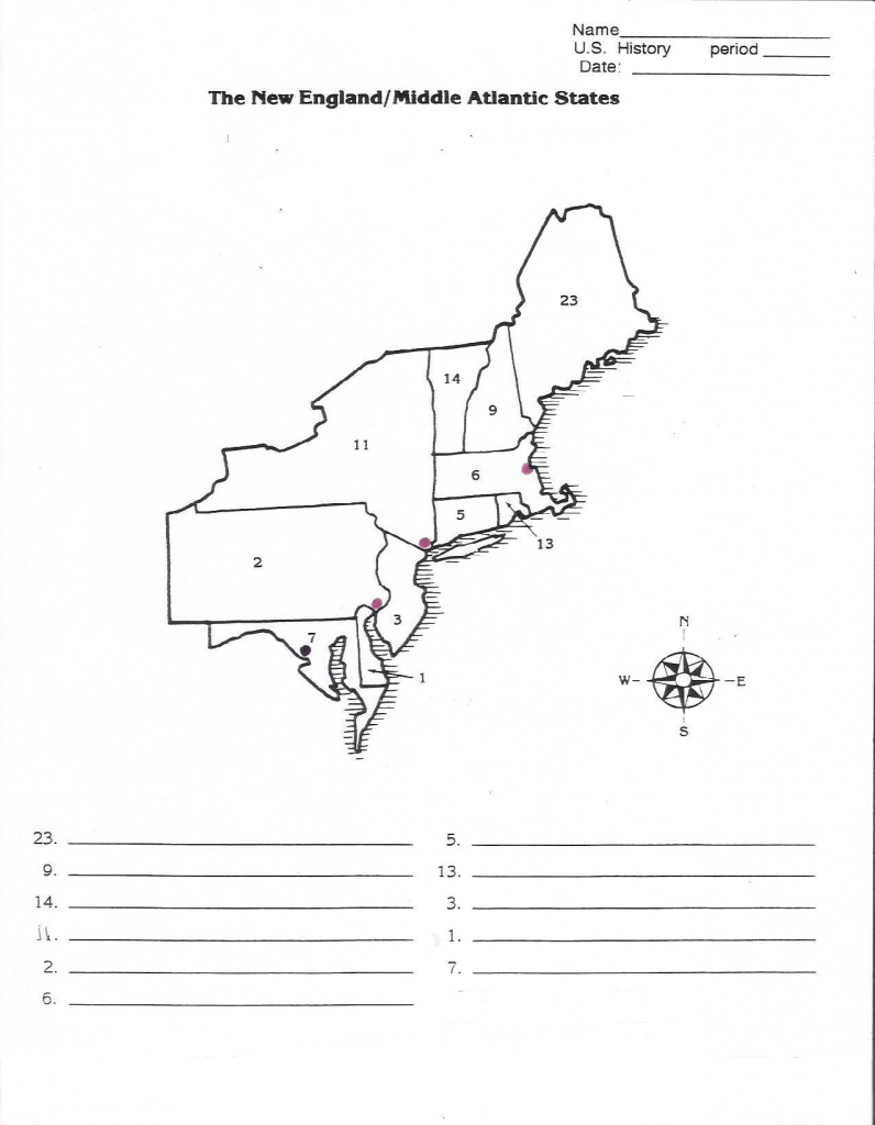 Northeast Region Blank Map North East Printable Of The Diagram