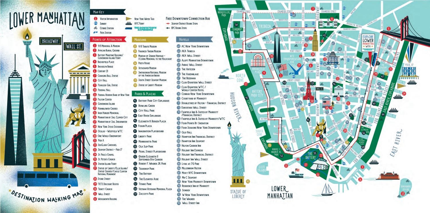 Nyc Walking Maps Manhattan Printable Adams Printable Map