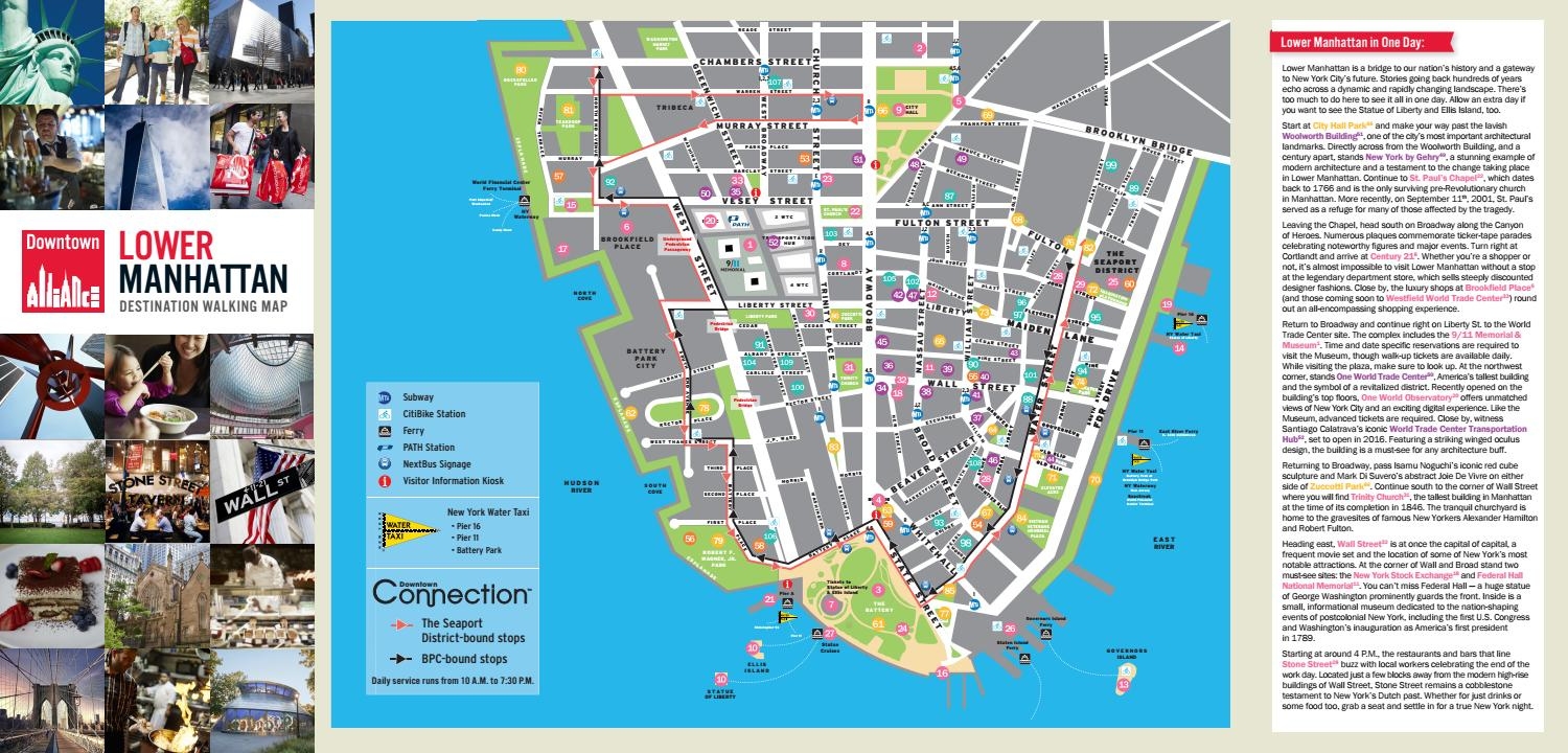 Nyc Walking Maps Manhattan Printable Adams Printable Map