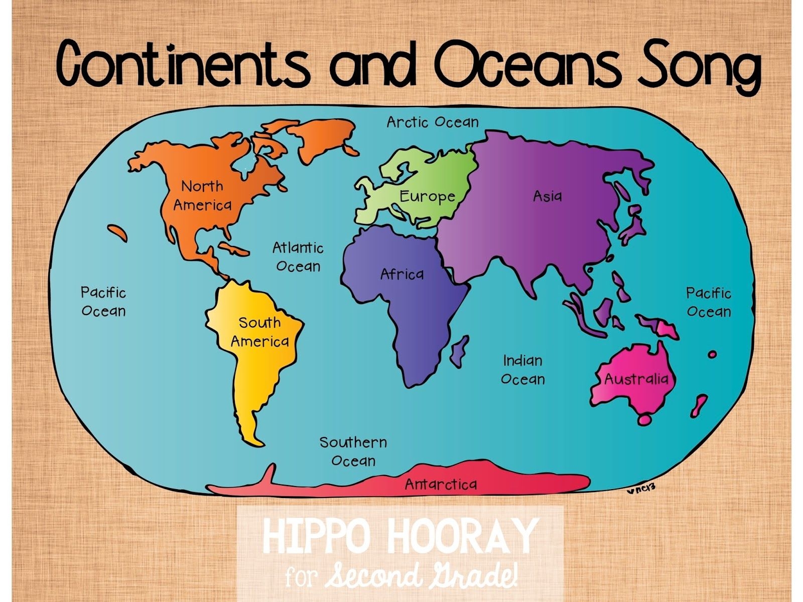Oceans And Continents Quiz Printable Printable Board Games