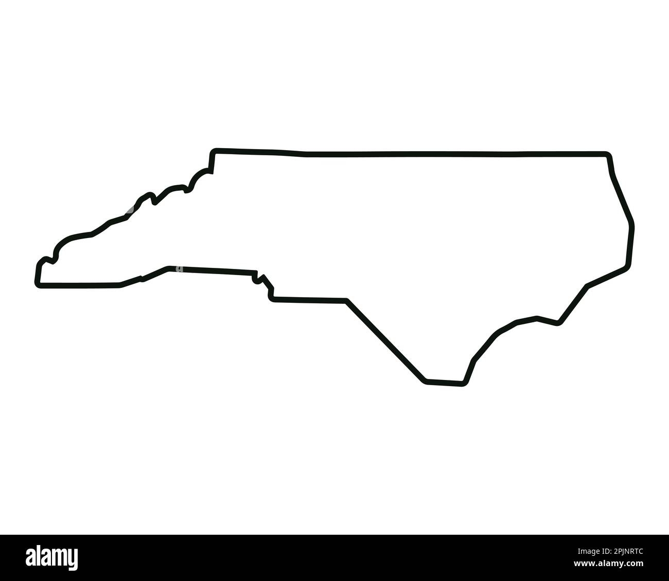 Outline Map Of North Carolina Printable
