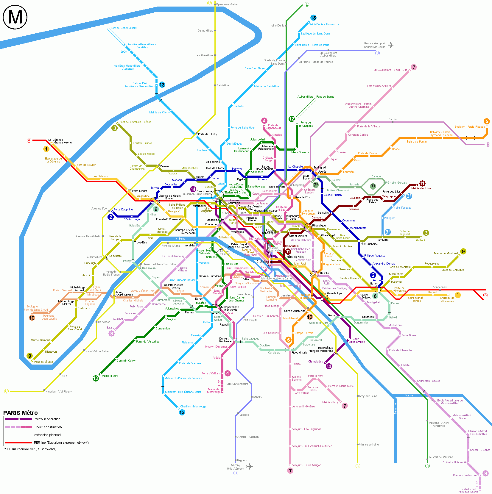 Paris Subway Map Printable