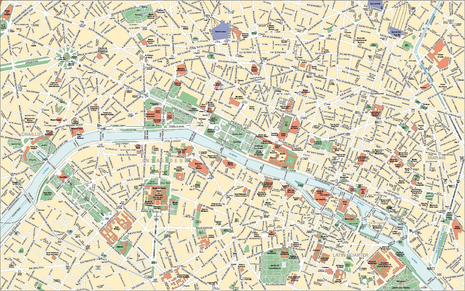 Paris Tourist Maps Printable
