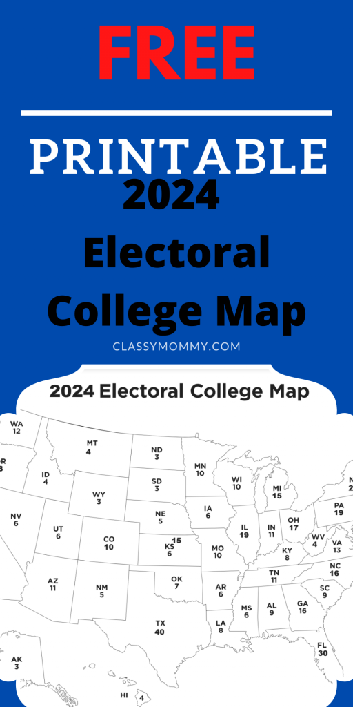 Printable 2024 Electoral Map