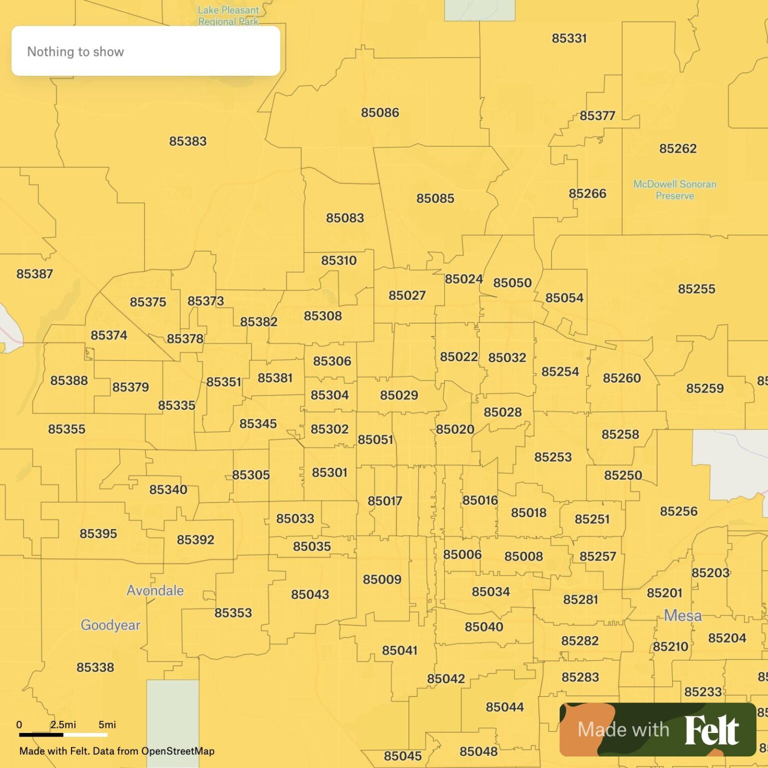 Printable Arizona Zip Code Map - Download Free Printable Templates