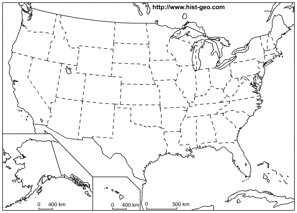 Printable Blank 50 States Map Printable Blank 50 States Map
