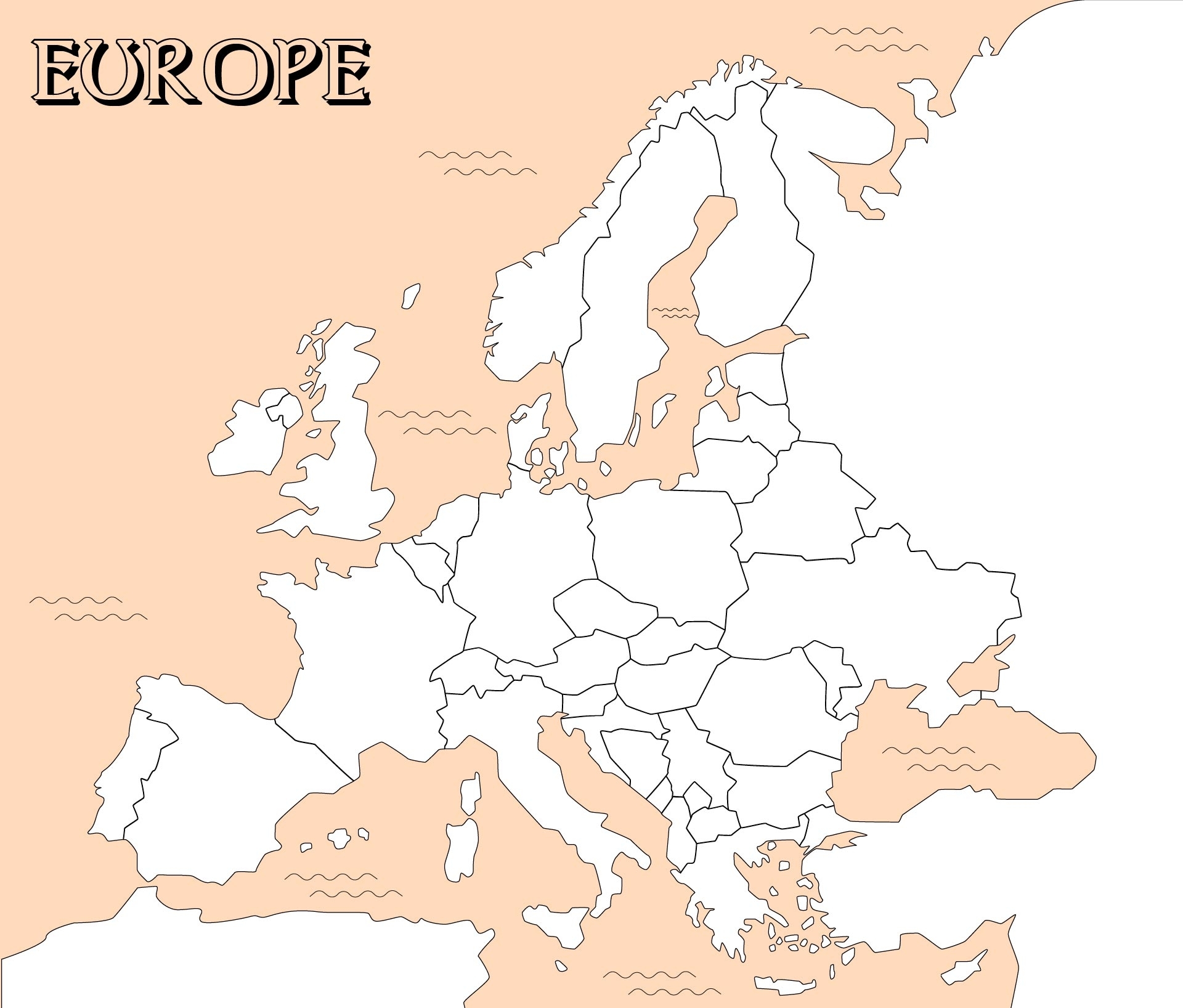 Printable Blank Europe Map Easy Printable Templates Printable Blank Europe Map Easy Printable Templates