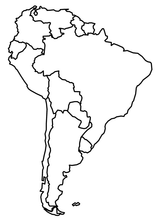 Printable Blank Map Of South America Centralamerica Printable Blank 
