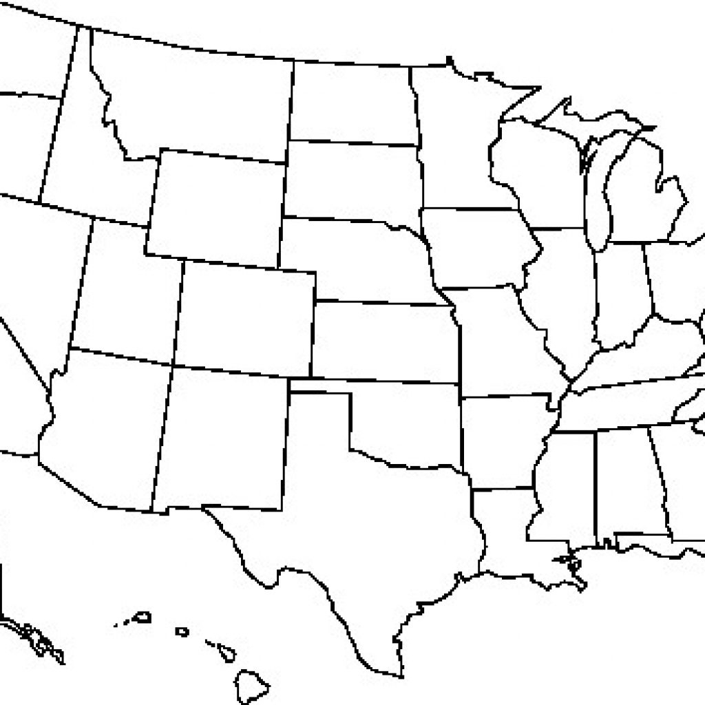 Printable Blank Us State Map Printable Blank Us State Map