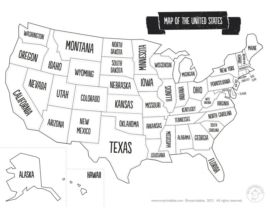 Printable Blank Us State Map Fresh Printable Us Map With Capitals Us