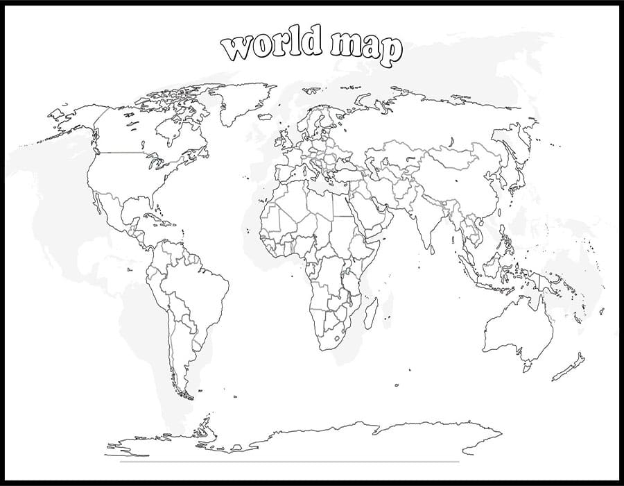 Printable Blank World Map For Practice Free Download And Print For You 