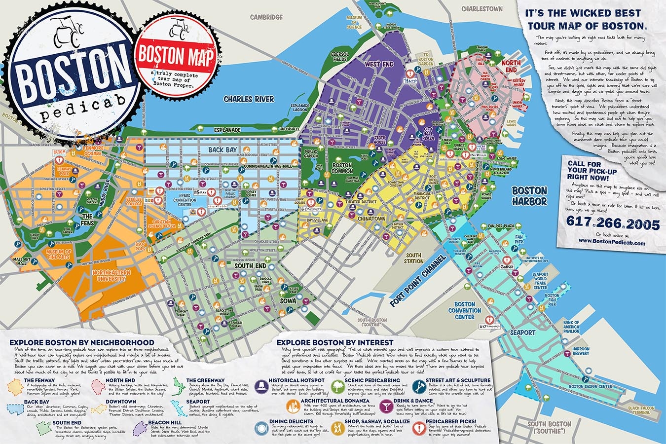 Printable Boston Tourist Map