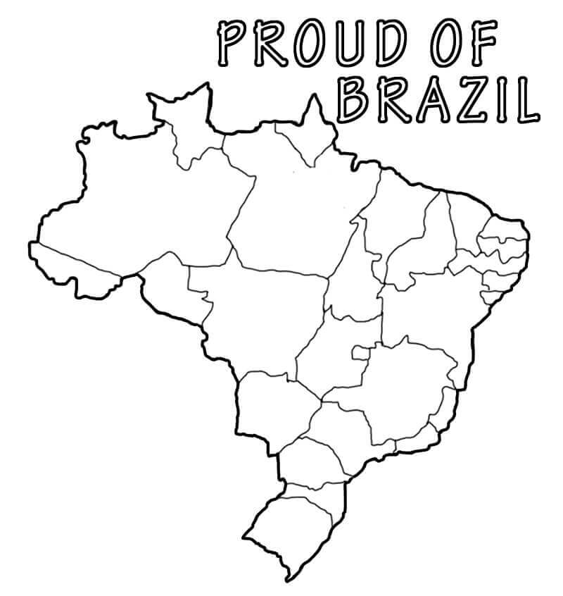 Printable Brazil Map Color Free Download And Print For You 
