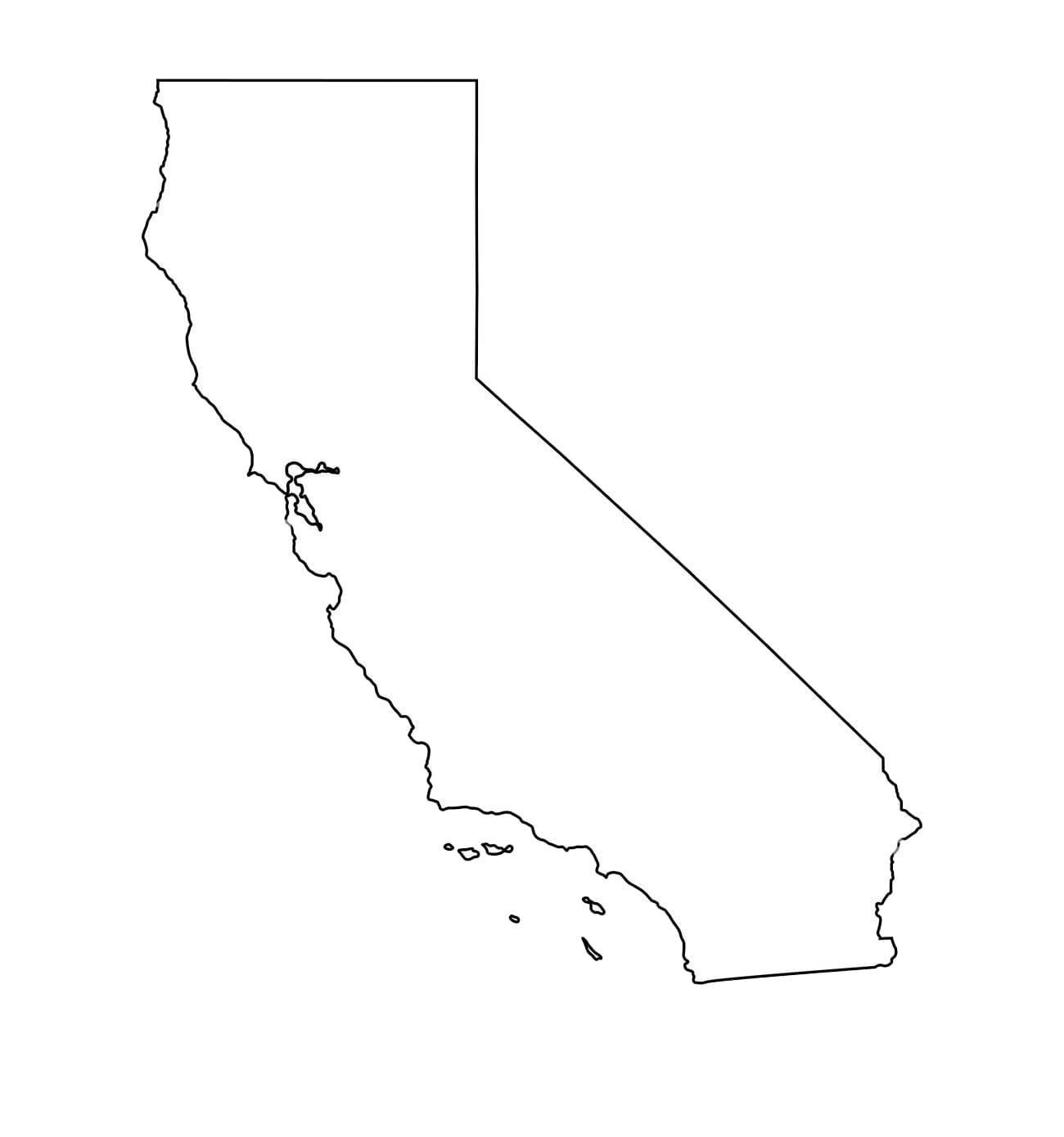 Printable California Map PrintableLib