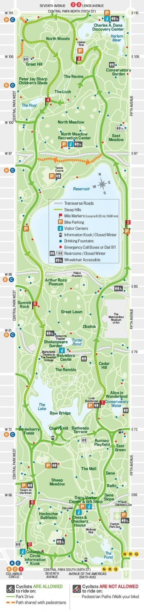 Printable Central Park Map