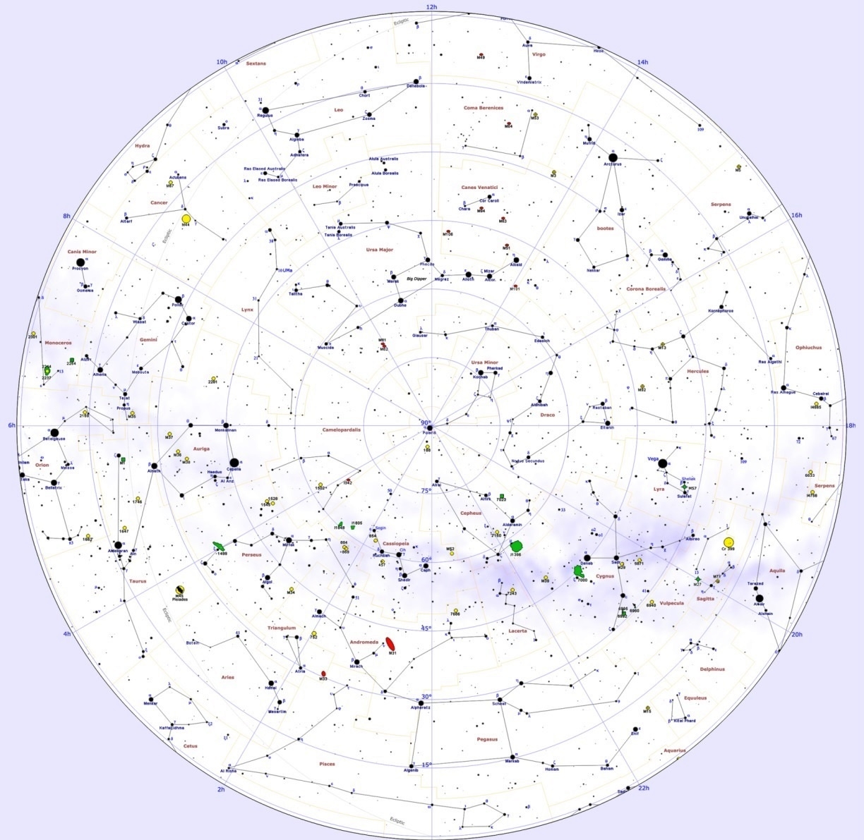 Printable Constellation Map Pdf