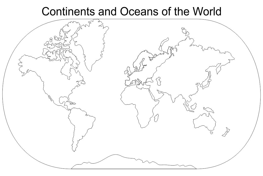 Printable Continents Map Blank Easy Printable Templates