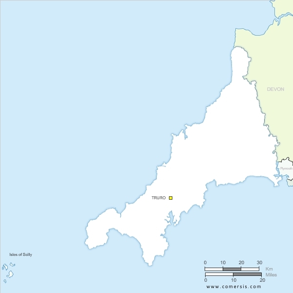 Printable Cornwall Map