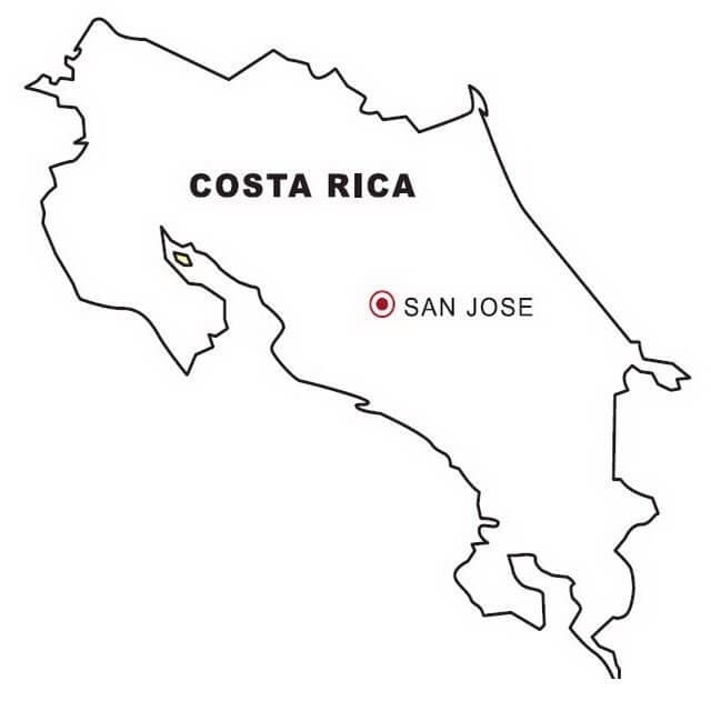 Printable Costa Rica Map Coloring Page Download Print Or Color