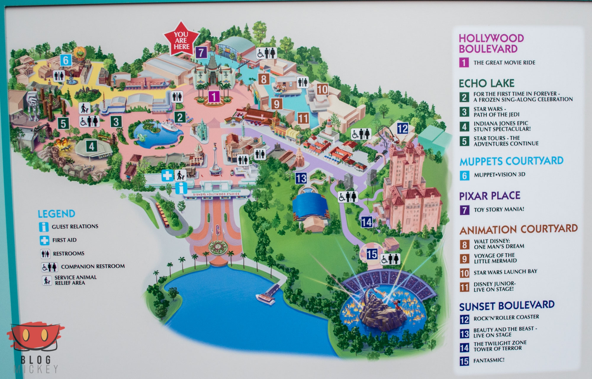 Printable Disney Hollywood Studios Map